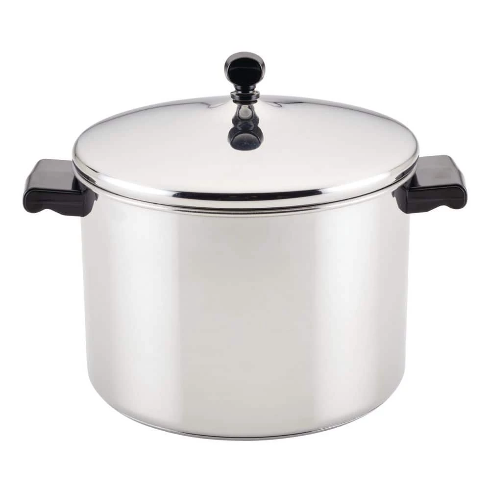 Classic Series 8 qt. Stainless Steel Nonstick Stock Pot with Lid by Farberware