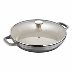 3.5 qt. Cast Iron Braiser with Glass Lid by MasterPRO