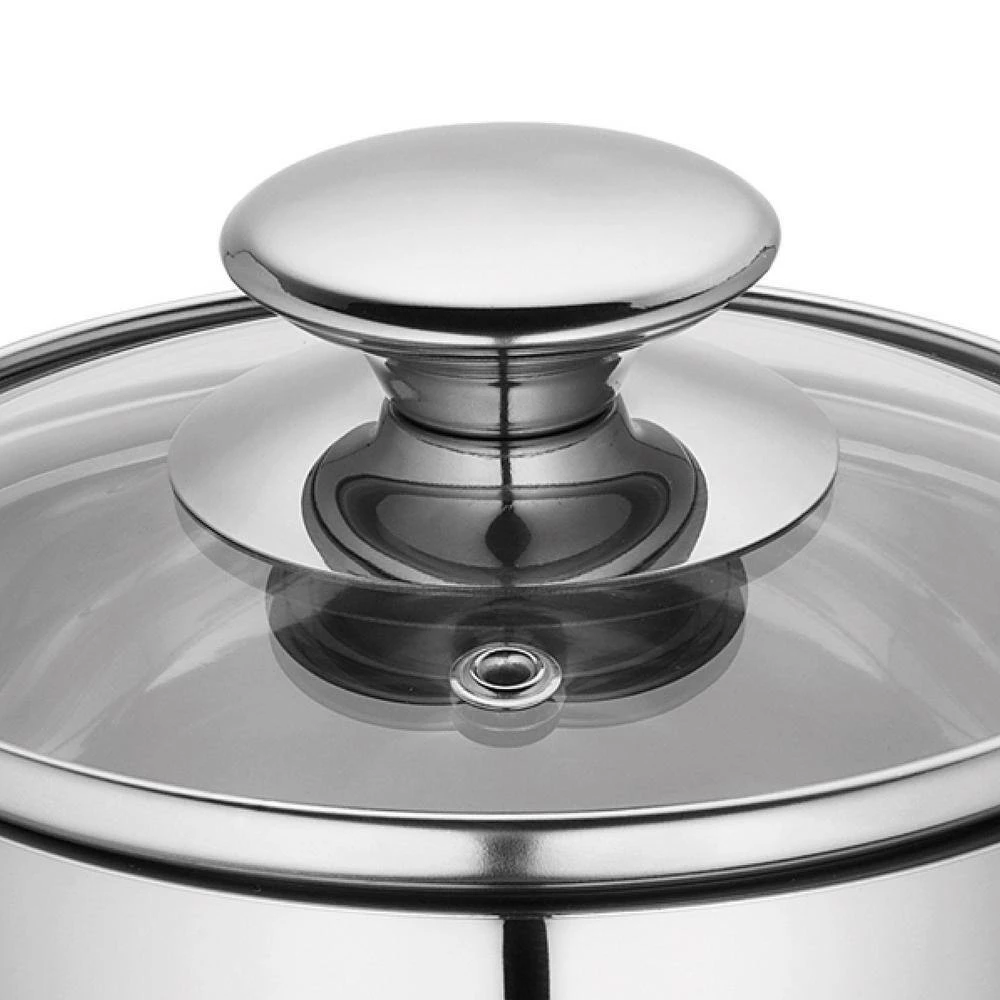Kuchenprofi .7 qt. Stainless Steel Stock Pot with Glass Lid by Frieling - Image 2