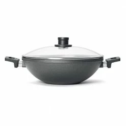 Woll Nowo 12.5 in. Wok with 2-Side Handles and Lid by Frieling