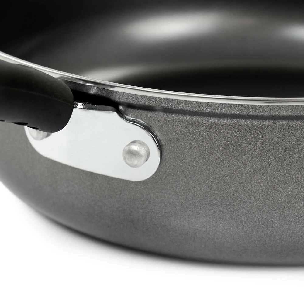 3 qt. Aluminum Highberry Grey Chicken Fryer Saute Pan with Lid by Gibson - Image 5