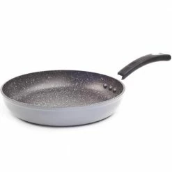 Stone Earth 8 in. Aluminum Ceramic Nonstick Frying Pan in Granite Gray by Ozeri