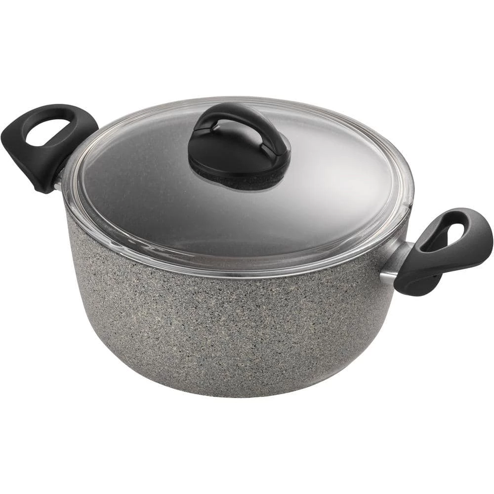 Parma 10-Piece Aluminum Ceramic Nonstick Cookware Set in Gray by Ballarini - Image 3