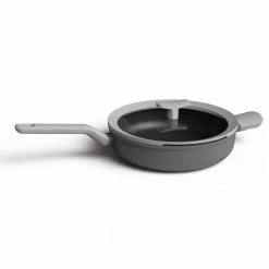 Leo 3.1 qt. Aluminum Nonstick Saute Pan in Grey with Glass Lid by BergHOFF