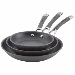 Radiance 3-Piece Hard-Anodized Aluminum Nonstick Skillet Set in Gray by Circulon
