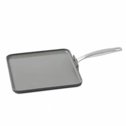 Chatham 11 in. Hard-Anodized Aluminum Ceramic Nonstick Griddle in Gray by GreenPan