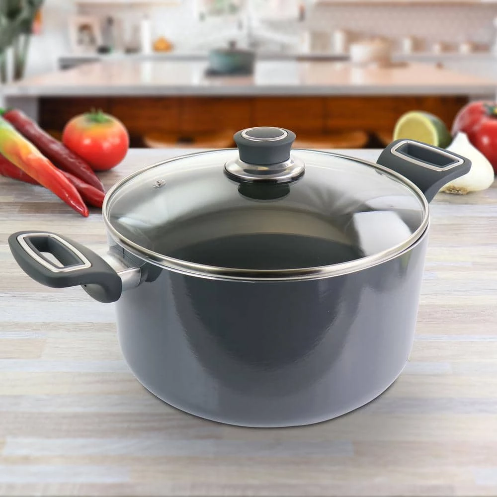 6 qt. Aluminum Dutch Oven in Black by Oster - Image 5