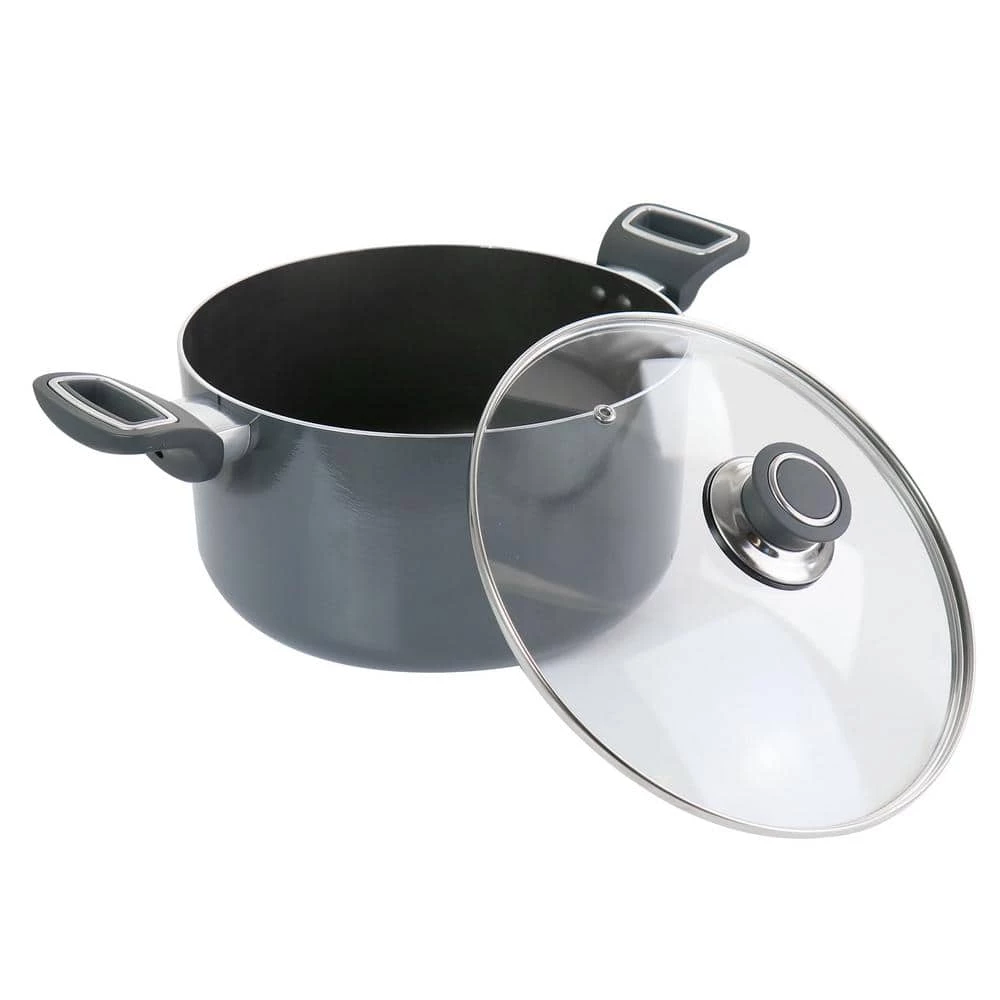 6 qt. Aluminum Dutch Oven in Black by Oster - Image 2