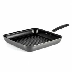 Good Grips 11 in. Hard-Anodized Aluminum Nonstick Grill Pan in Gray by OXO