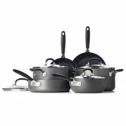 Good Grips 10-Piece Hard-Anodized Aluminum Nonstick Cookware Set in Gray by OXO