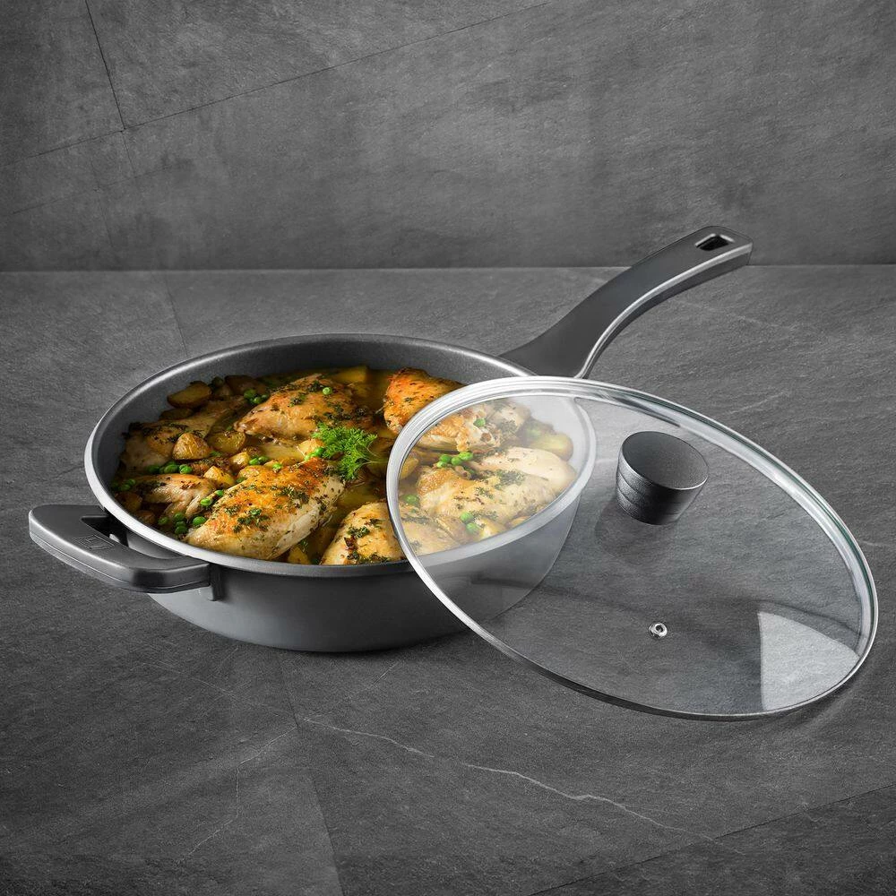 4 qt. Aluminum Saute Pan with Lid by BERGNER - Image 8