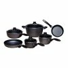 Classic Series 10-Piece Cast Aluminum Nonstick Cookware Set in Gray by Swiss Diamond