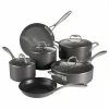 10-Piece Hard Anodized Cookware Set by Tramontina