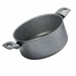 Greystone 5.5 qt. Round Cast Aluminum Nonstick Dutch Oven in Grey by Moneta