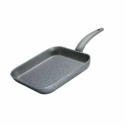 Greystone 11.5 in. Cast Aluminum Nonstick Grill Pan in Grey by Moneta