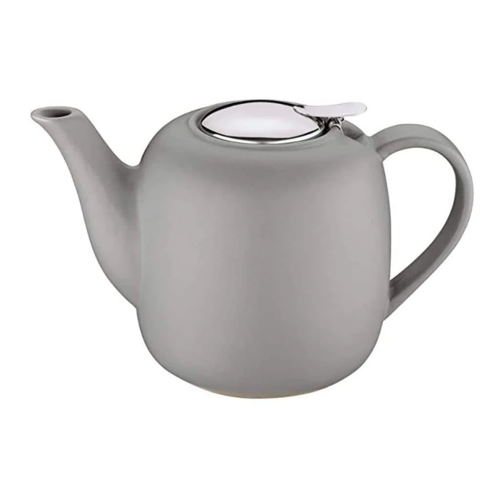 "London" Ceramic Teapot, Gray 50 fl. oz. by KUCHENPROFI