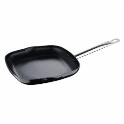 11.1 in. x 9.45 in. Nonstick Black Aluminum Griddle by BERGNER