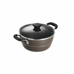 Sicilia 4.5 qt. Aluminum Nonstick Covered Dutch Oven in Hazelnut by Tramontina