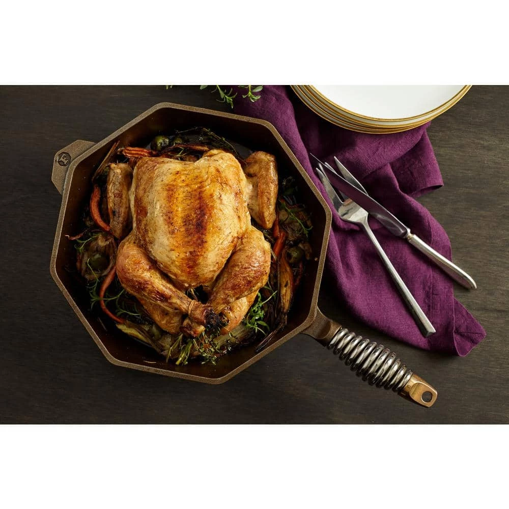 Cast Iron Collection 8 in. Cast Iron Skillet in Iron Patina by FINEX - Image 2