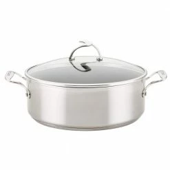 7.5 qt. Silver Stainless Steel Stock Pot with Lid by KitchenAid