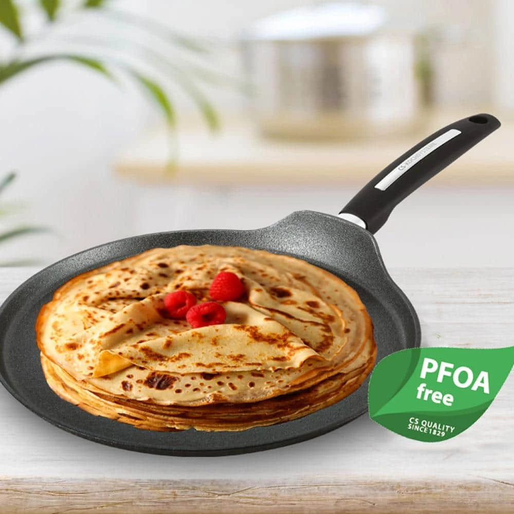 Munster 11 in. Black Forged Aluminum Nonstick Crepe Pan by KOCH SYSTEME CS - Image 3