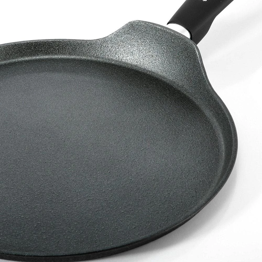 Munster 11 in. Black Forged Aluminum Nonstick Crepe Pan by KOCH SYSTEME CS - Image 2