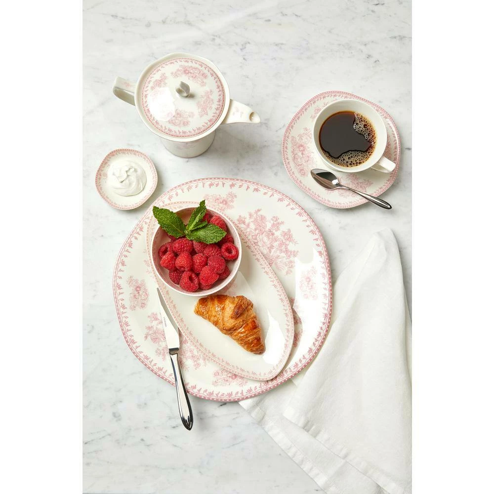 12 oz. Pink Porcelain Pink Tea Pots with Lid (Set of 12) by Oneida - Image 4