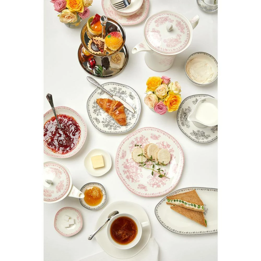 12 oz. Pink Porcelain Pink Tea Pots with Lid (Set of 12) by Oneida - Image 2