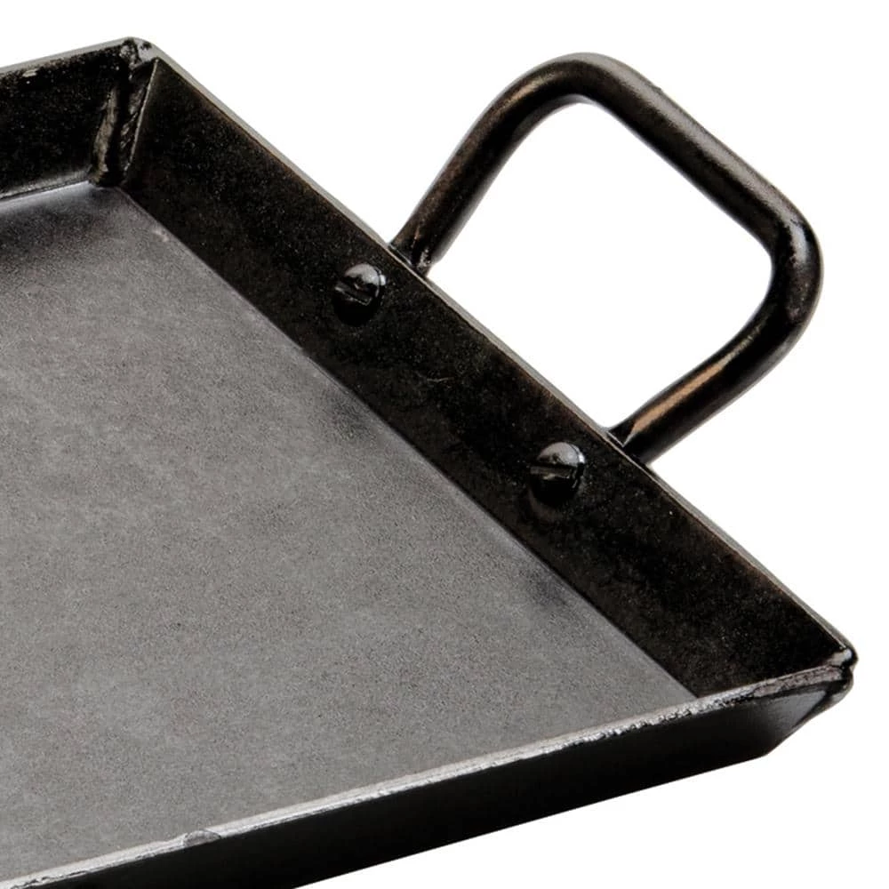 18 in. Black Carbon Steel Stovetop Griddle with Handles by Lodge - Image 2