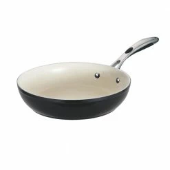 Gourmet Ceramica Deluxe 12 in. Aluminum Ceramic Nonstick Frying Pan in Metallic Black by Tramontina