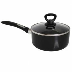 2 qt. Aluminum Nonstick Sauce Pan in Black by Mirro