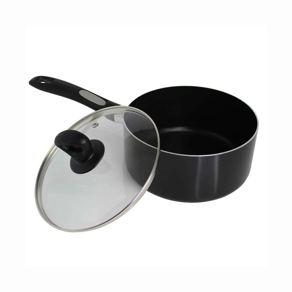3 qt. Aluminum Nonstick Sauce Pan in Black by Mirro - Image 2