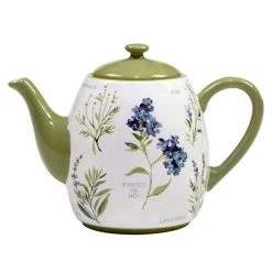 Fresh Herbs Teapot 3.75-Cup Earthenware Teapot by Certified International
