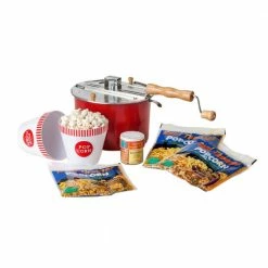 4-Piece Aluminum Multi-Colored Popcorn Popper Set by Whirley Pop