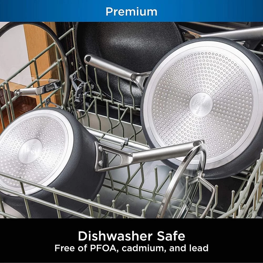 8 qt. Foodi NeverStick Premium Aluminum and Stainless Steel Stock Pot with Glass Lid by NINJA - Image 2