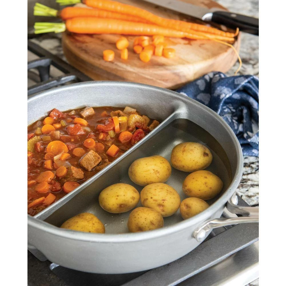2.5 qt. Aluminum 2-in-1 Divided Sauce Pan by Nordic Ware - Image 4