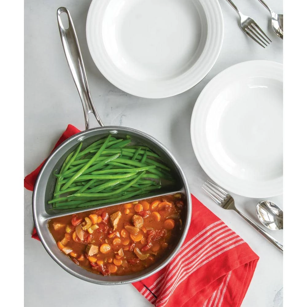 2.5 qt. Aluminum 2-in-1 Divided Sauce Pan by Nordic Ware - Image 2