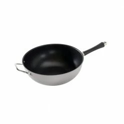 Rangeware 12.5 Steel Nonstick Wok in Black by Nordic Ware