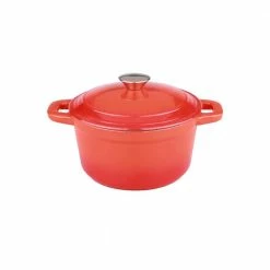 Neo 3 qt. Round Cast Iron Dutch Oven in Orange with Lid by BergHOFF