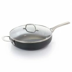 Palladium 4.8 Quart Aluminum Saute Pan with Glass Lid by Oster