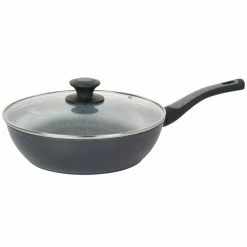 Bastone 3 qt. Speckled Gray Aluminum Nonstick Saute Pan by Oster