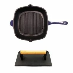Neo 2-Piece Cast Iron Grill Pan Set by BergHOFF