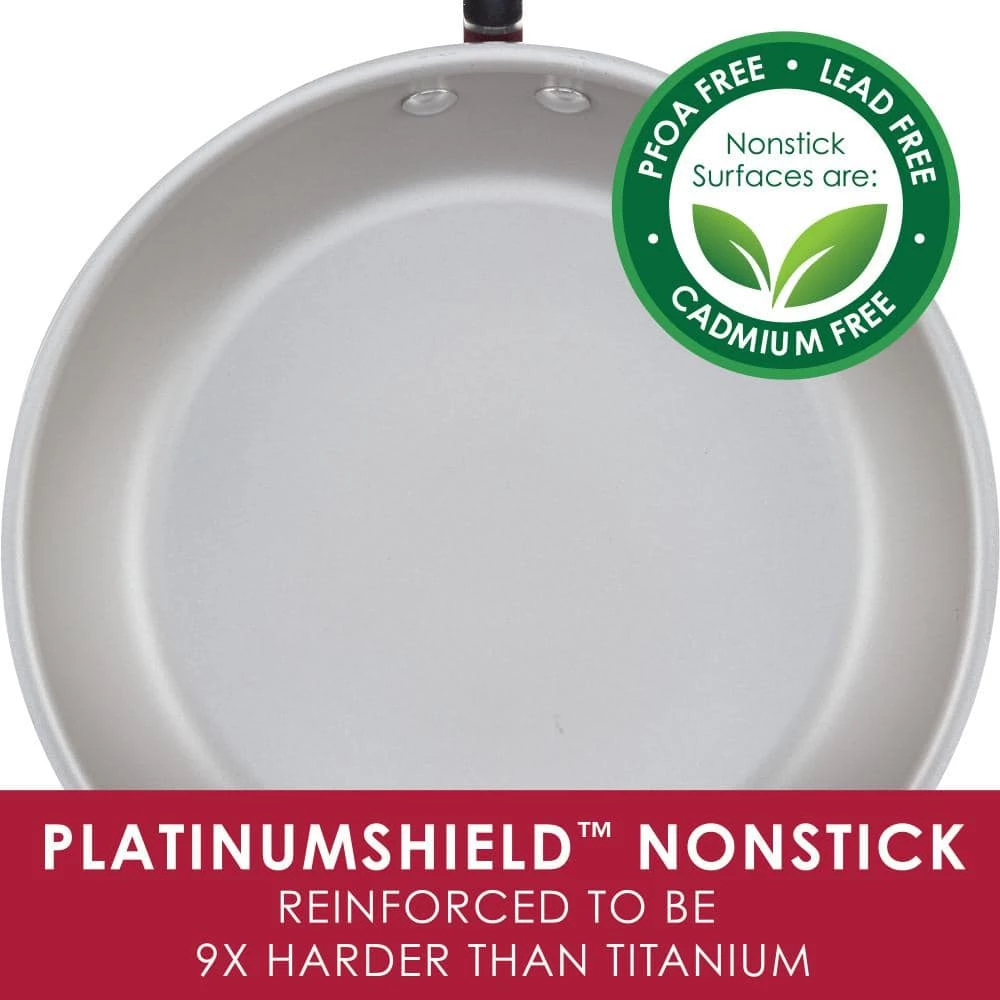 3 qt. Create Delicious Aluminum Nonstick Steam Set, Red Shimmer by Rachael Ray - Image 5