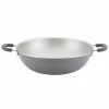 14.25 in. Gray Create Delicious Wok Aluminum Nonstick Shimmer by Rachael Ray