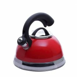 Symphony 10.4-Cup Stovetop Tea Kettle in Red by Creative Home