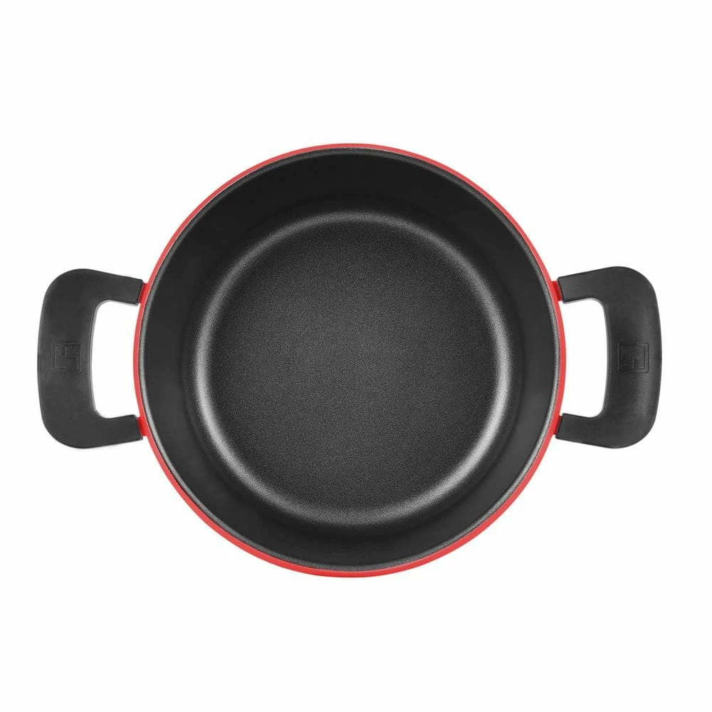 4.5 qt. Cast Aluminum Dutch Oven in Retro Red with Lid by BERGNER - Image 4