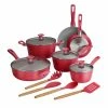 14-Piece Ceramic Cookware Set in Red by Tramontina