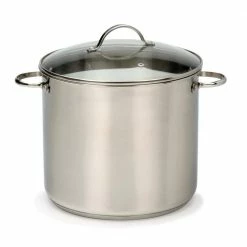 Endurance 12 qt. Stainless Steel Stock Pot with Glass Lid by RSVP International