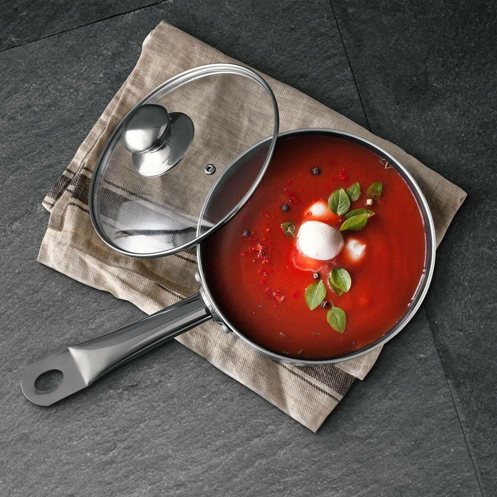 3.5 qt. Aluminum Nonstick Sauce Pan in Black with Lid by BERGNER - Image 7
