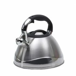Crescendo 12.4-Cup Stovetop Tea Kettle in Silver by Creative Home